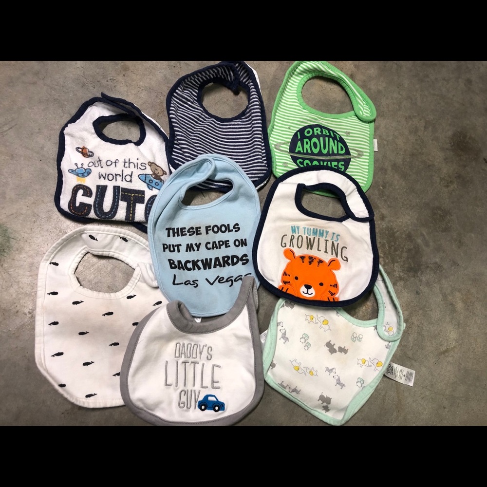 (8) baby bibs